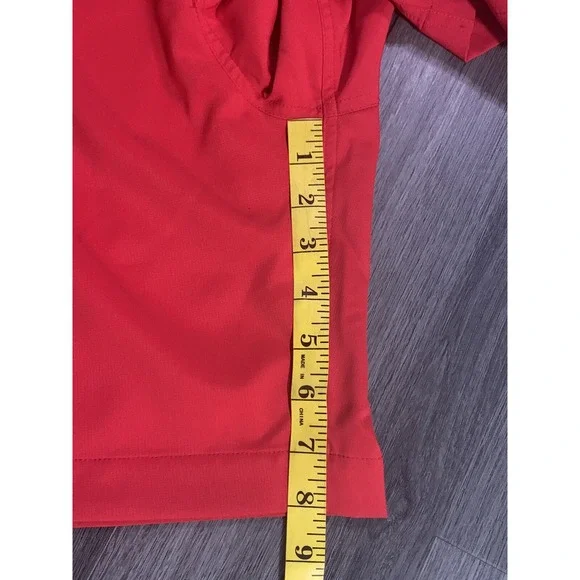 Mack Weldon‎ Men's Reds Board Short No Fear Red Stretch Zip Pocket Size 41/42 - Picture 5 of 6